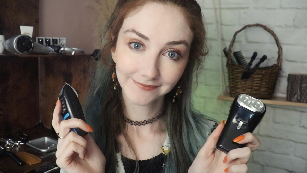 ASMR Barber Shop Haircut and Shave with Plastic Toys!