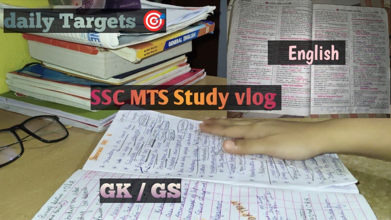 SSC MTS Study vlog ✨| Daily Targets 🎯| study motivation| #ssc #sscmts#motivation #ssccgl #shortvideo