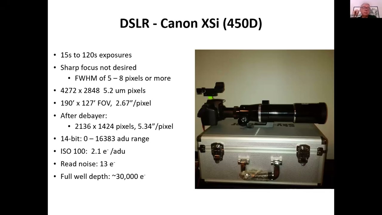 AAVSO How to [compare DSLR, CCD, and CMOS cameras for photometry]
