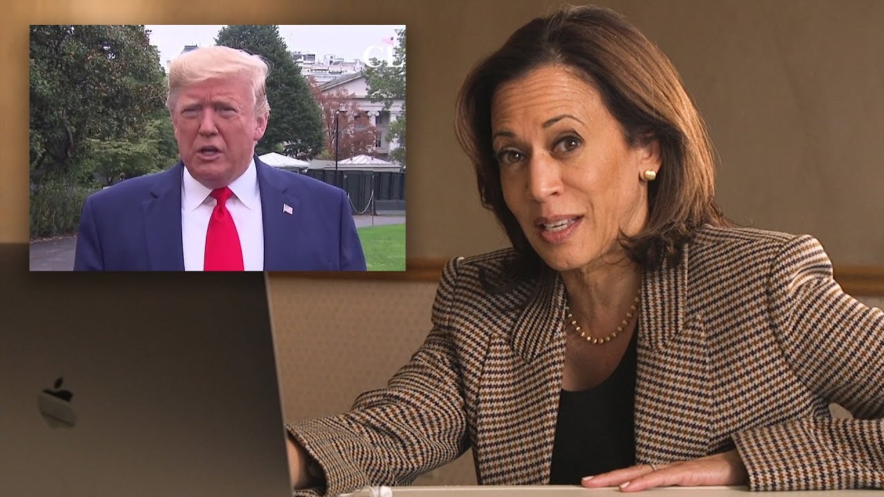 Kamala Harris Breaks Down Donald Trump Footage