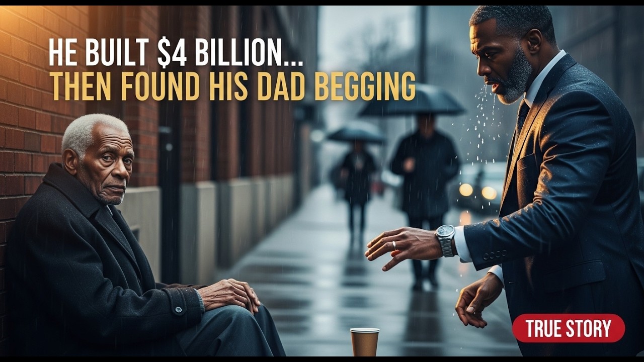 Billionaire Saw His 80-Year-Old Father Begging in Public... He Froze.