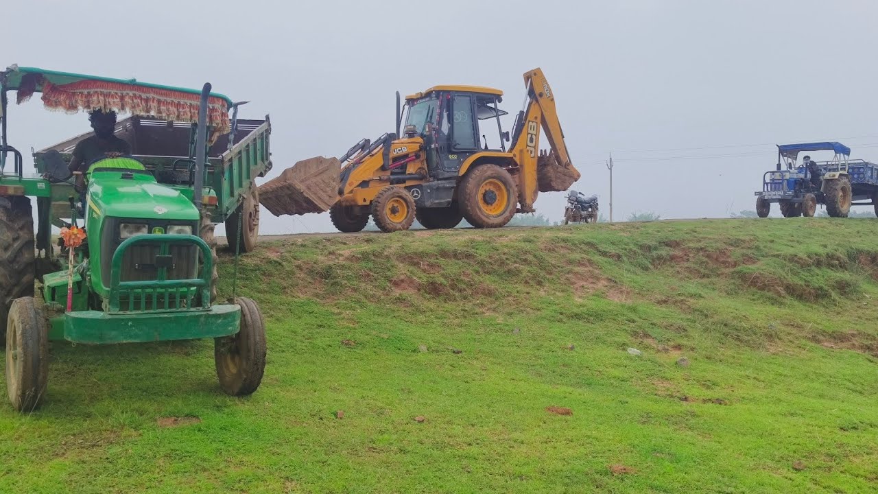Jcb 3DX || nad Sonalika tractor John Deere tractor new sawraj tractor|| #jcb3dx437 