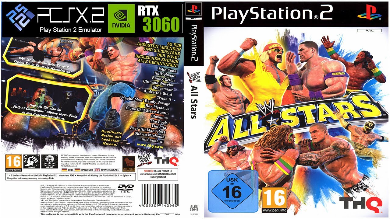 WWE ALL STARS - (PS2 - PCSX2 Version 1.7.x) Max Settings 4k/60fps