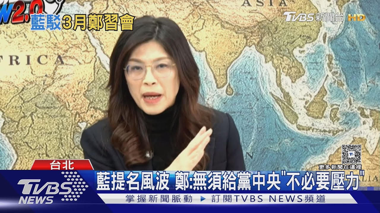 藍提名風波 鄭麗文:無須給黨中央「不必要壓力」｜TVBS新聞 @TVBSNEWS01