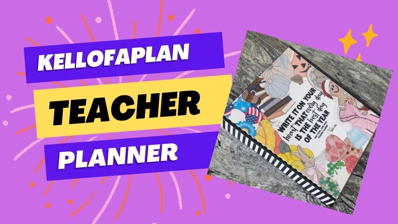 Unboxing the Beautiful Teacher Planner from Kellofplan