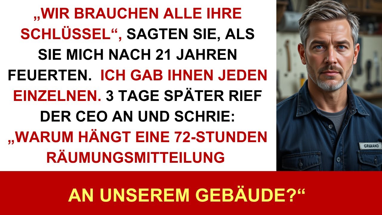 Sie feuerten mich. Ich warf sie raus – 21 Jahre, ein Mietvertrag, und am Ende: reine Gerechtigkeit.!