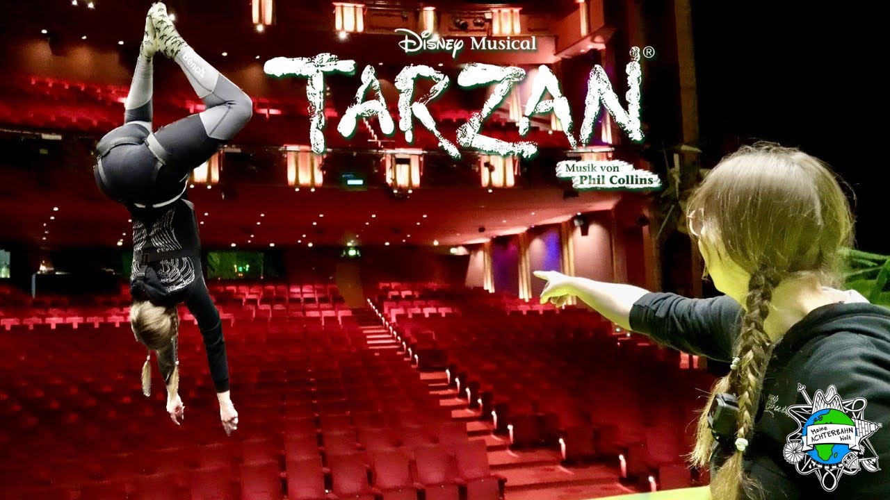 Ich mache mich zum Affen! 🦍 Und fliege durch das Theater des Disney Musical TARZAN 🍃