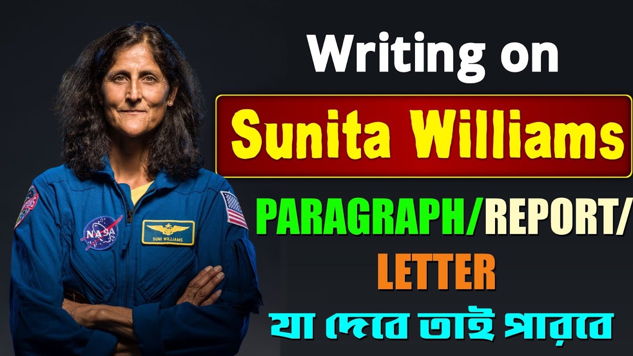 English Writing on Sunita Williams || Writing on Sunita Williams Safe Return to Earth From Space