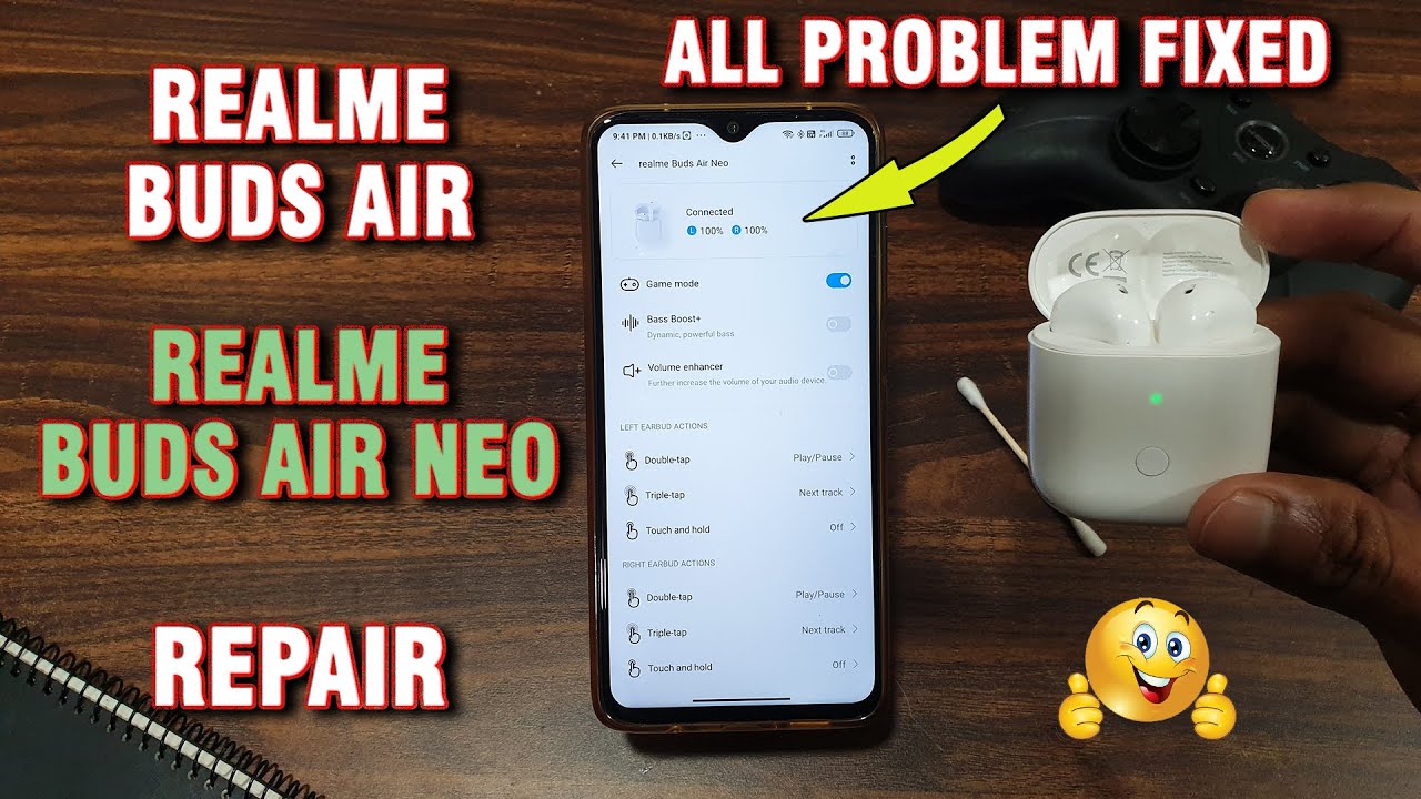 Realme Buds Air Neo / Air | Repair | One Headset Not Working | Bluetooth Connection