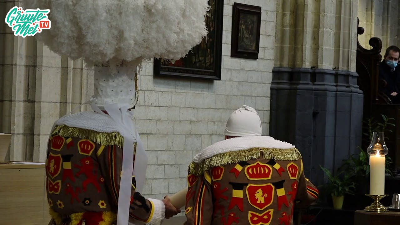 Kaarsofferande Gilles & Pierrots van Groot Halle - Carnaval Halle 2021