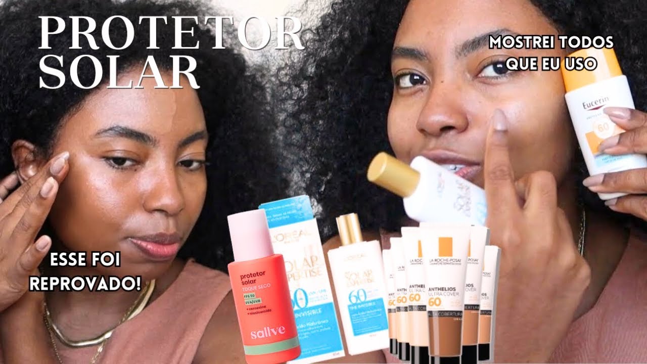 TESTANDO PROTETORES SOLARES COM COR EM PELE NEGRA Camila Nunes