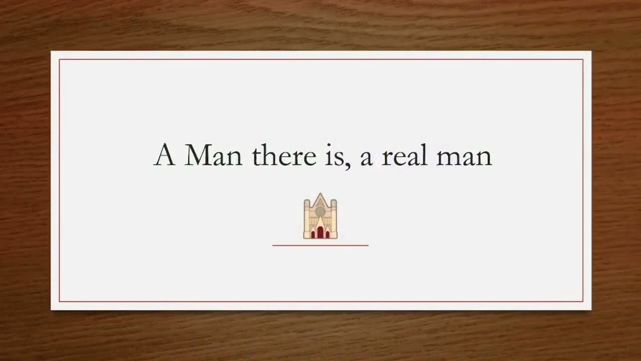 A Man, there is, a Real Man - Buckingham Supplement 103