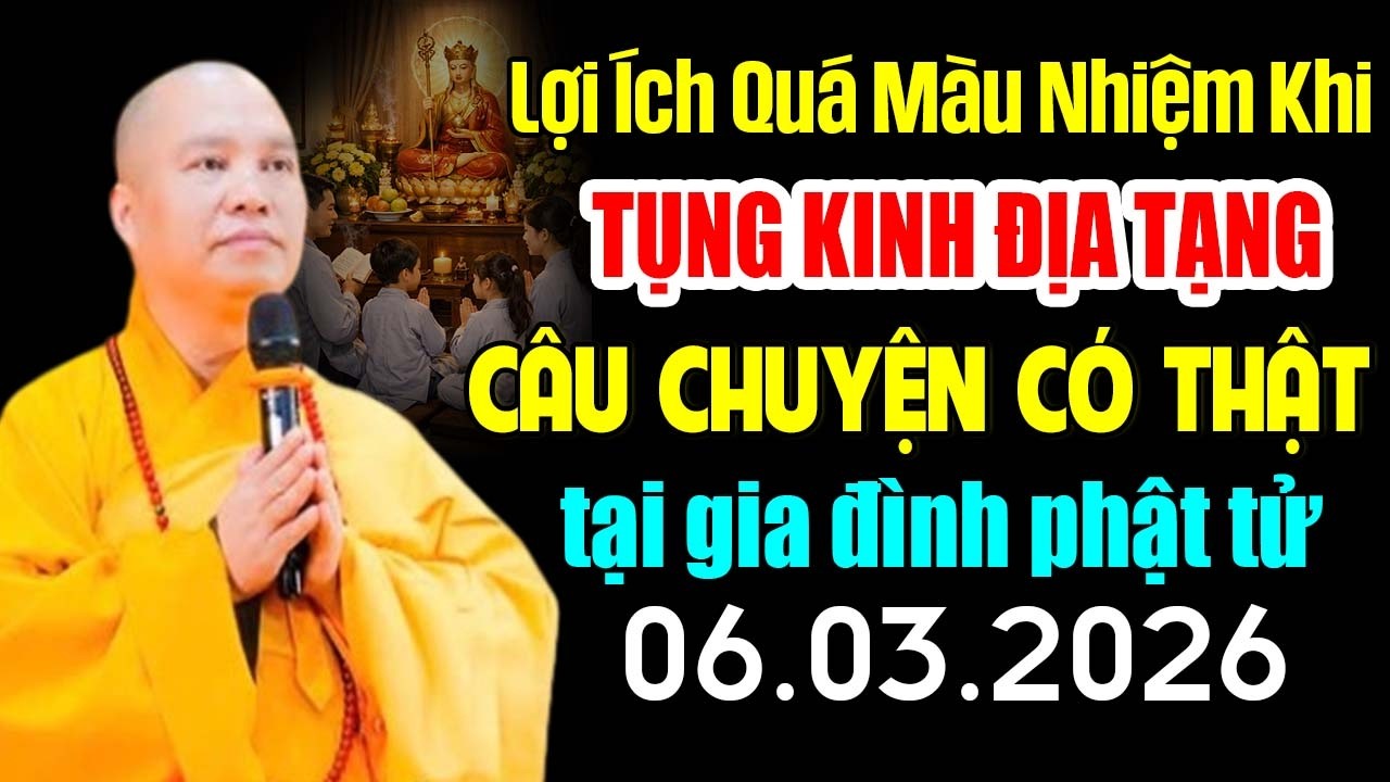 LỢI ÍCH QUÁ MÀU NHIỆM KHI TỤNG KINH ĐỊA TẠNG CÂU CHUYỆN CÓ THẬT TẠI GIA ĐÌNH PHẬT TỬ  ( CỰC HAY )