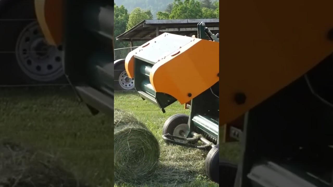 Farm Maxx Mini Round Baler #haymaking #tractor #haybalers