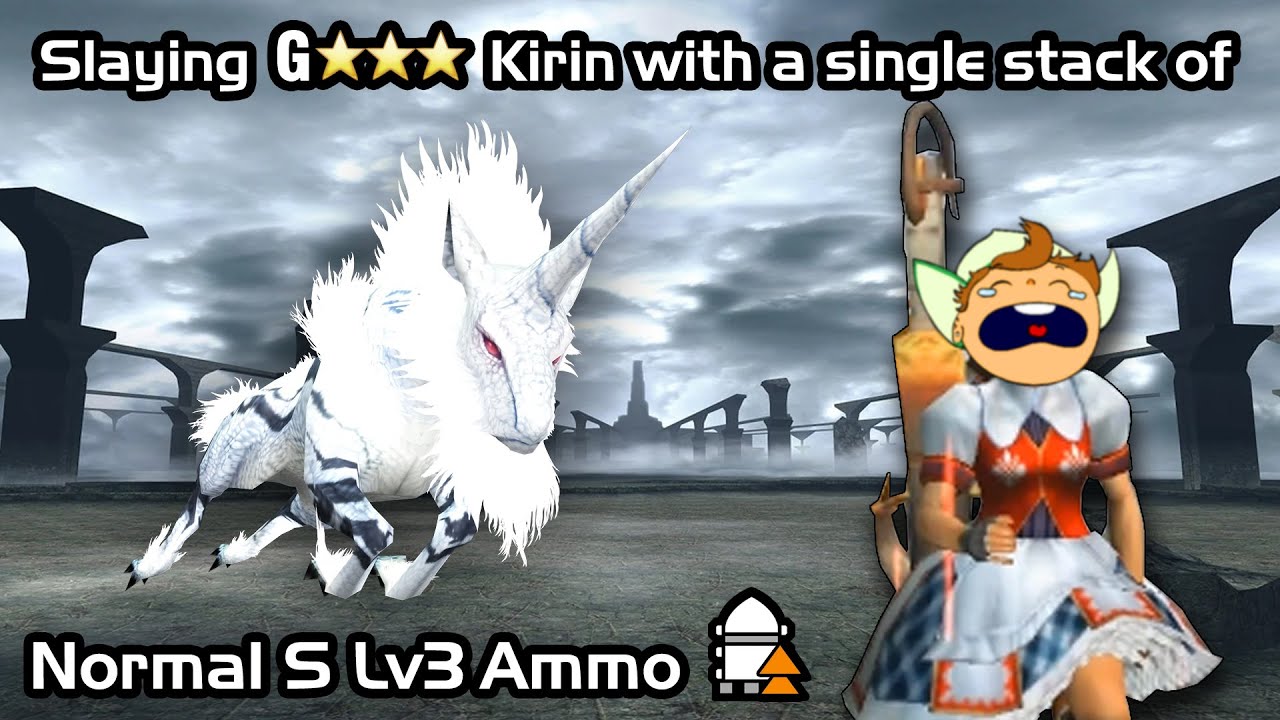 [MHFU] Slaying G⭐️⭐️⭐️ Kirin with a Single Stack of Normal 3 Ammo (Personal Challenge Run) 😉