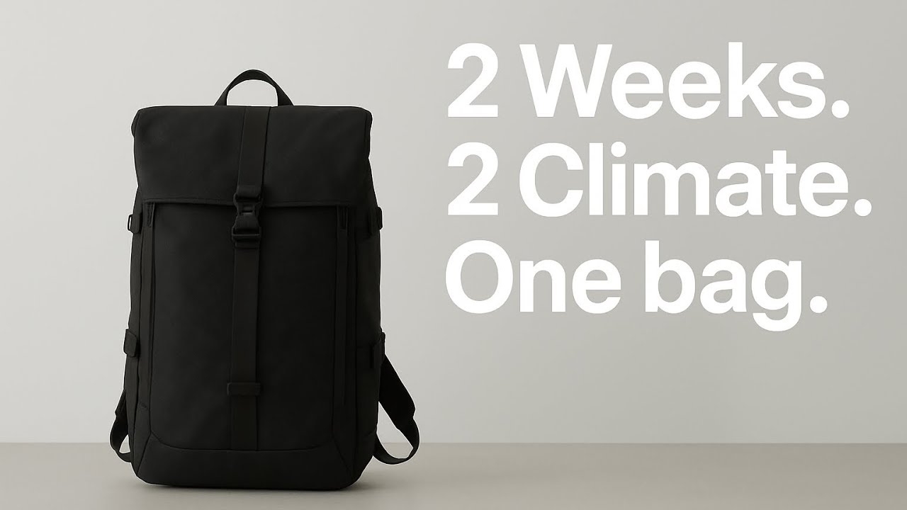 Two weeks. 25L backpack 