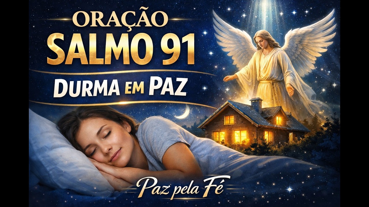 NÃO DURMA ANTES DE OUVIR O SALMO 91 — DEUS QUER PROTEGER SUA NOITE! #oração #sonorestaurador #fé