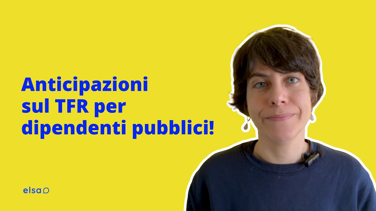 Anticipo del TFR per dipendenti pubblici.
