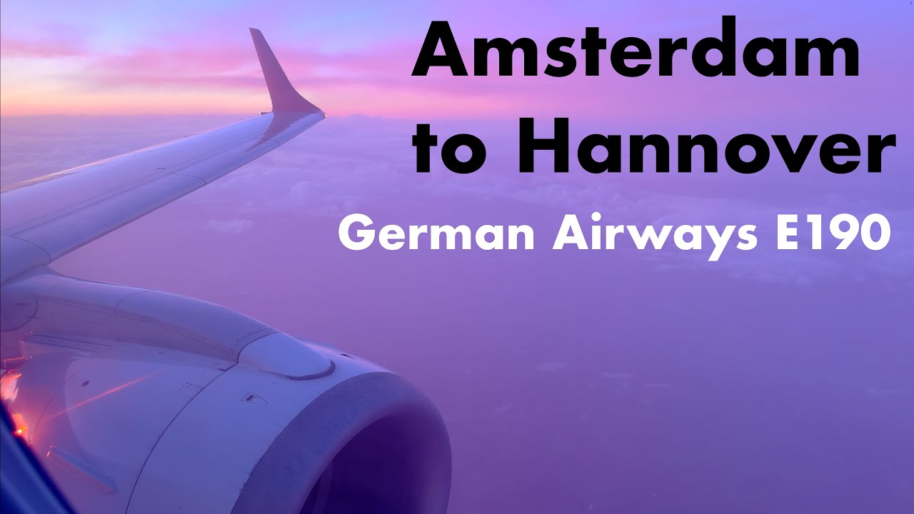 Amsterdam (AMS) to Hannover (HAJ) | German Airways Embraer E190 | October 2025