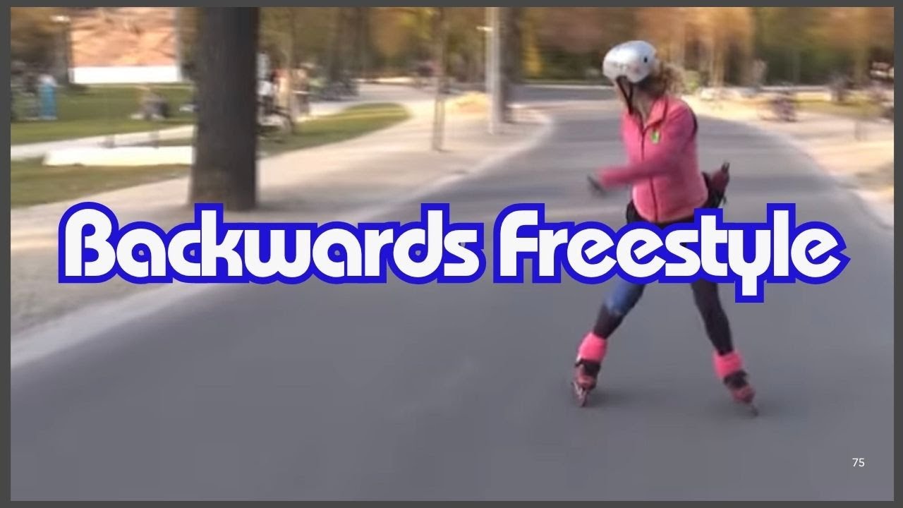Backwards skating with transitions, crossovers, three turns, and flow skating in Amsterdam with Asha