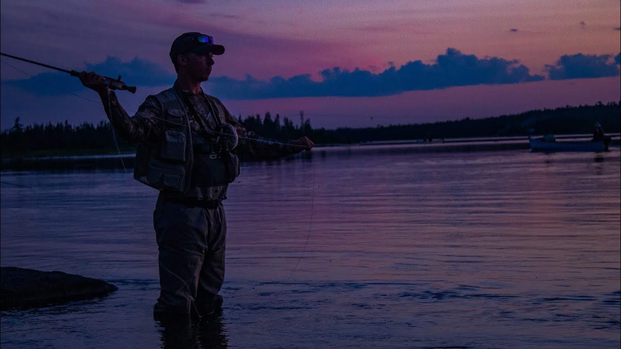 Atlantic Salmon fishing on the Gander River, Newfoundland