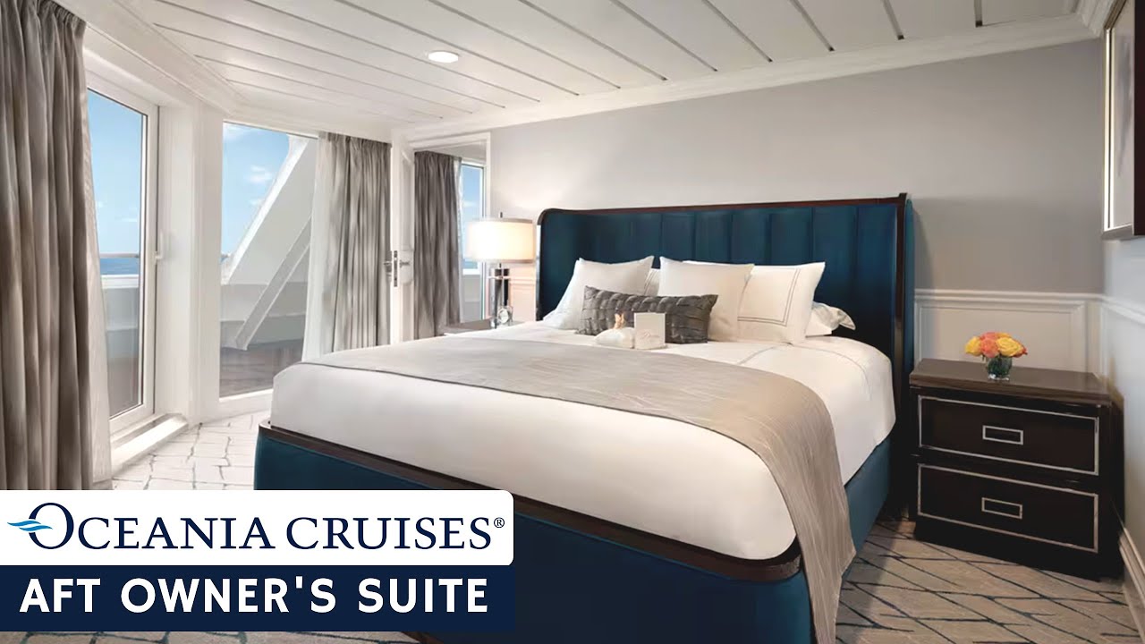 Oceania Sirena | Aft Owner's Suite Full Walkthrough Tour & Review | 4K