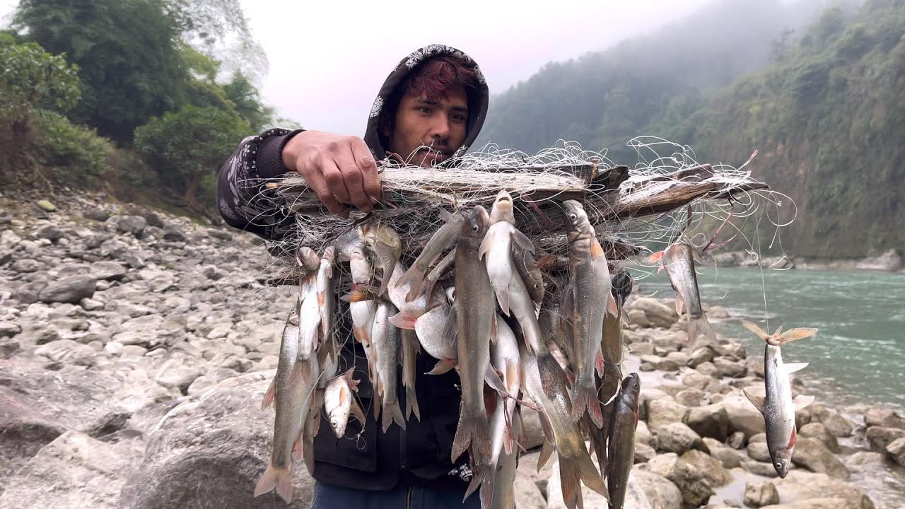 HIMALAYAN TROUT FISHING DAY-6 !! 🤯 Aaja kati KG Paryo Ta Maxa ?? #snow_trout #fishing #vlog #fish 