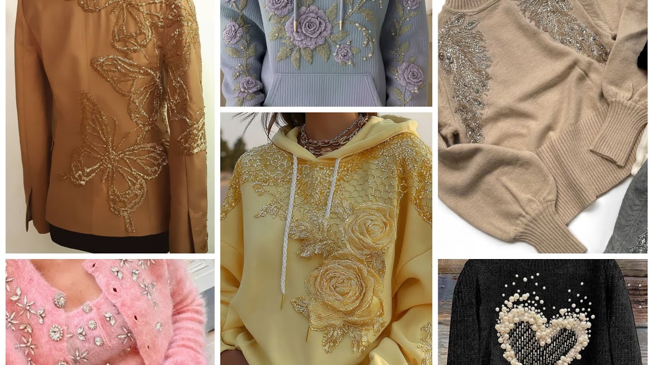 Elevate Simple Outfits with Beautiful Beads & Thread Work Embroidery | Elegant Handmade Designs,