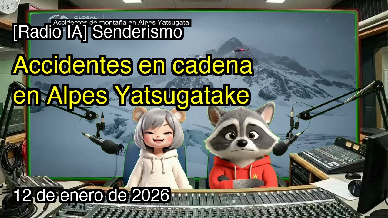 [Radio IA] Senderismo - Accidentes en cadena en Alpes Yatsugatake - 12 de enero de 2026