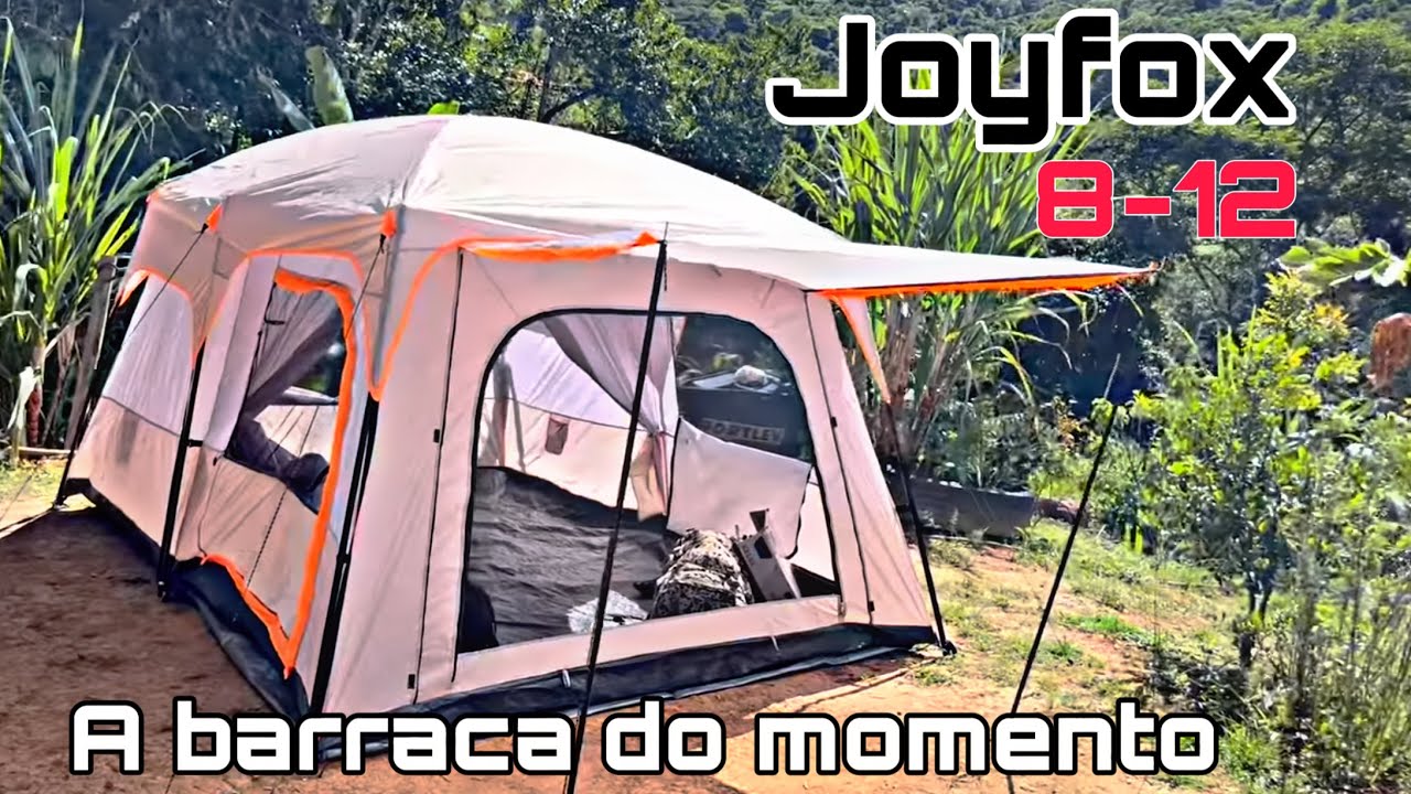 Montando a Barraca Joyfox 8-12 Pessoas no Camping – Passo a Passo Completo!