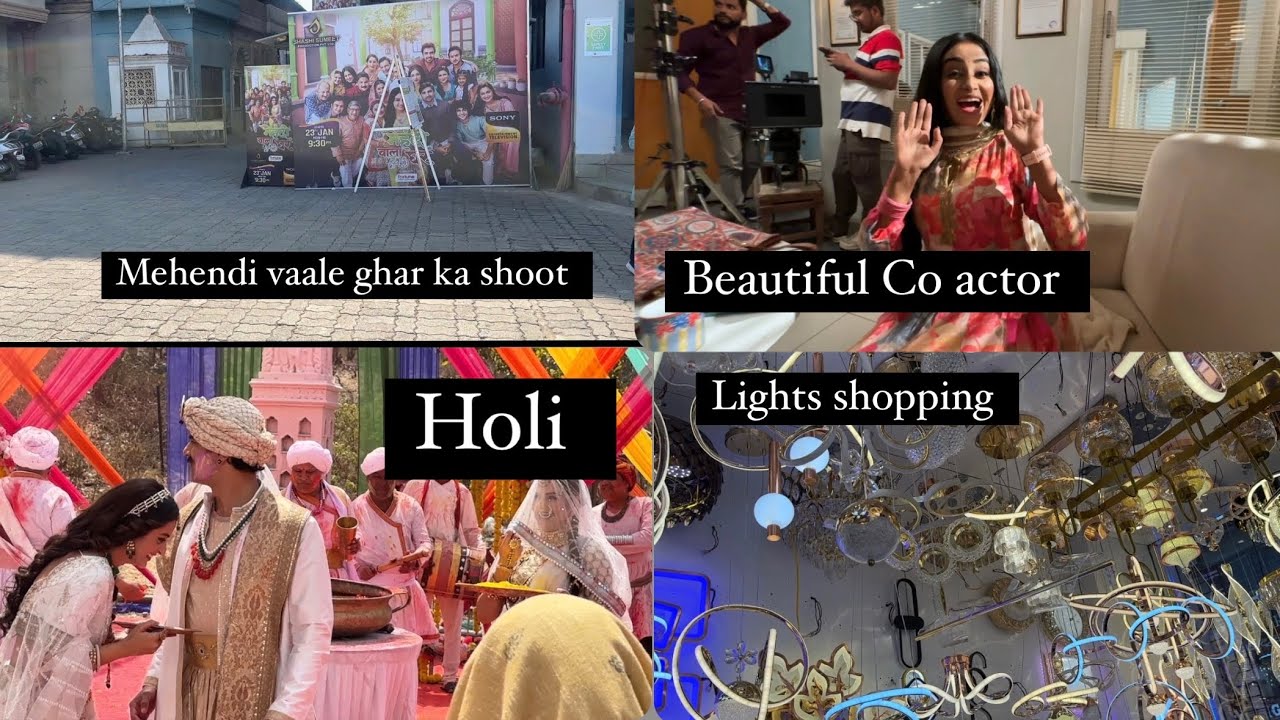 Mehendi vala ghar | Light shopping | Holi shoot in Dhruv tara | Kajolh Srivastav