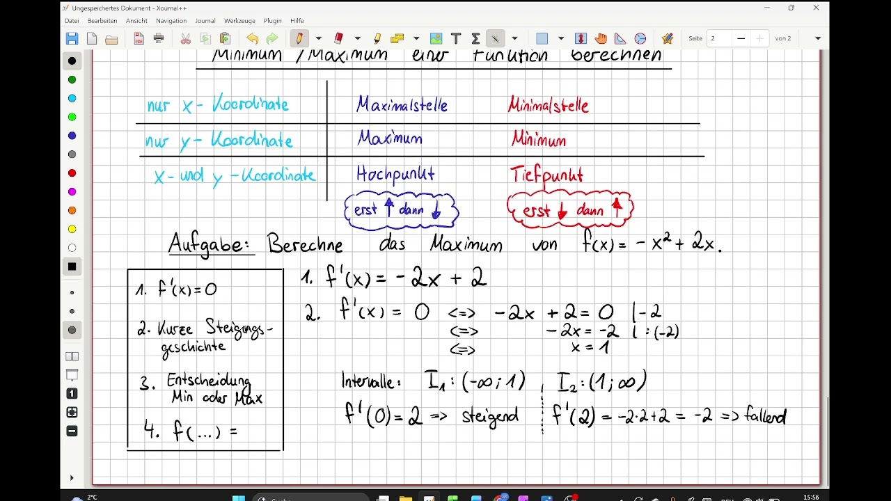 Minimum und Maximum berechnen