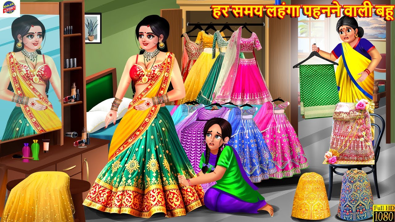 हर समय लहंगा पहनने वाली बहू | Nayi Bahu Ka Lehenga | Saas Bahu | Hindi Kahani | Moral Stories | Bahu