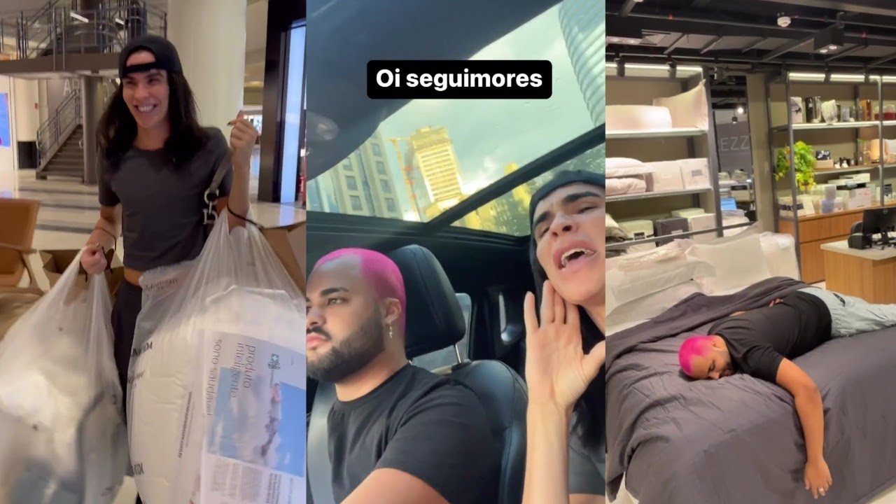 Rafa e Lucas fazem comprinhas para a casa nova |stories Rafa Uccman