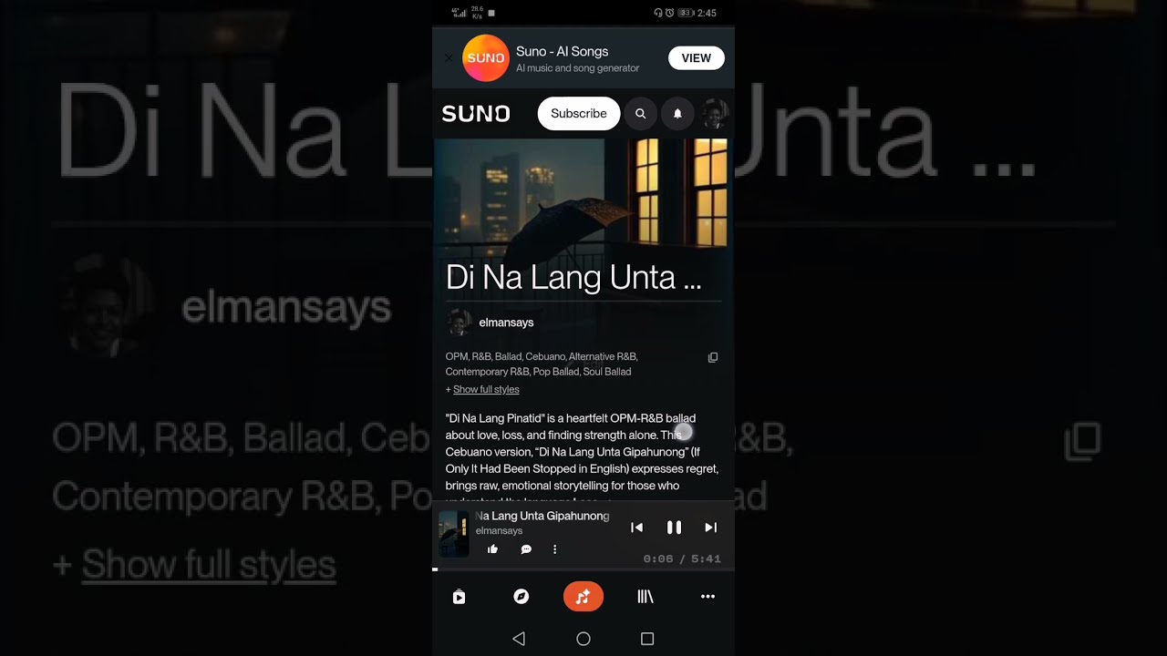 Di Na Lang Un­ta Gipahunong (If Only It Had Been Stopped) #OPM #RNB #Cebuano #DiNaLangPinatid #Male