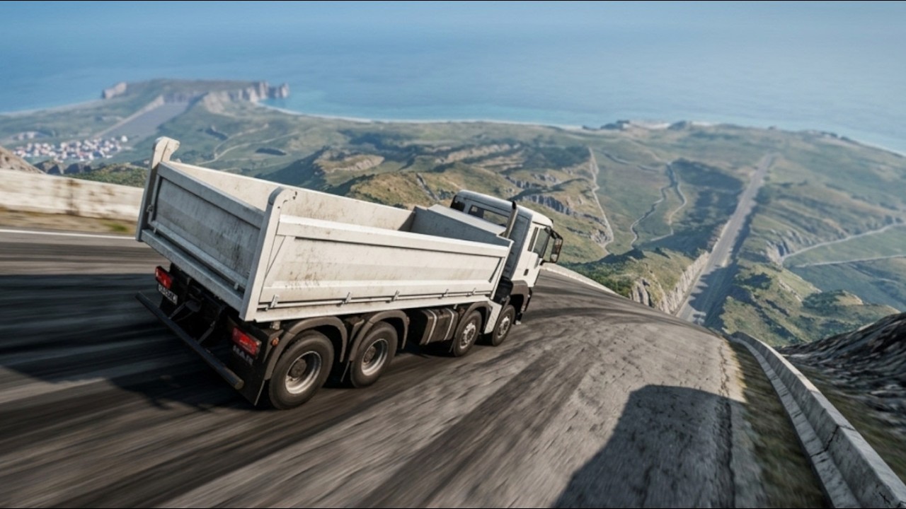 Cars vs Downhill – Ultimate Mayhem – BeamNG.drive