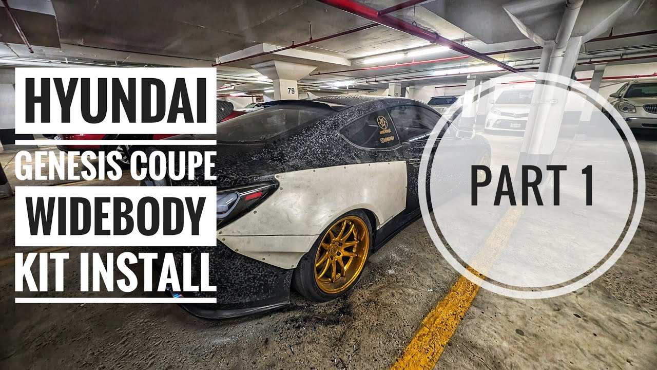 HYUNDAI GENESIS COUPE WIDEBODY KIT INSTALL [MONSTER SERVICE] PART 1