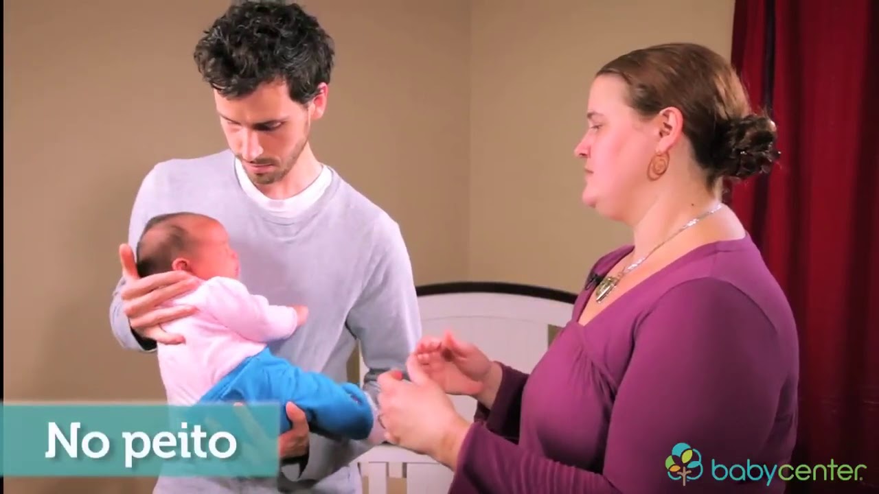 Como segurar o bebê para papais