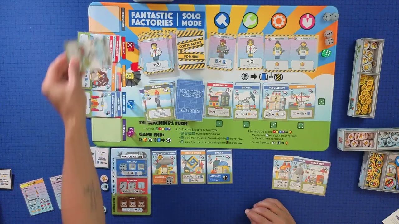 Fantastic Factories - Solo Playthrough