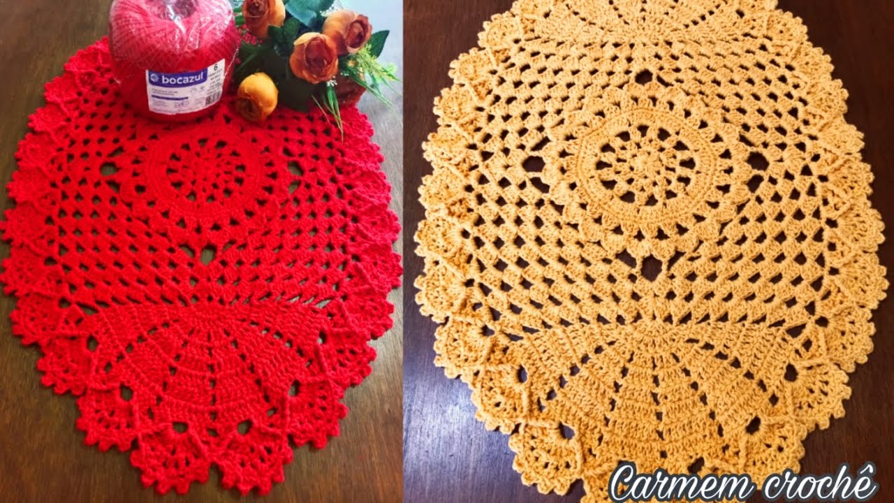 COMO FAZER TAPETE OVAL SQUARE FÁCIL FICA PERFEITO TE GARANTO TUTORIAL CROCHÊ PASSO A PASSO