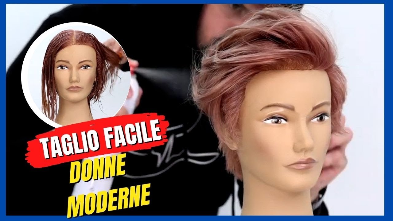 TUTORIAL TAGLIO CORTO DONNA|Most Popular Short Haircut Tutorial.