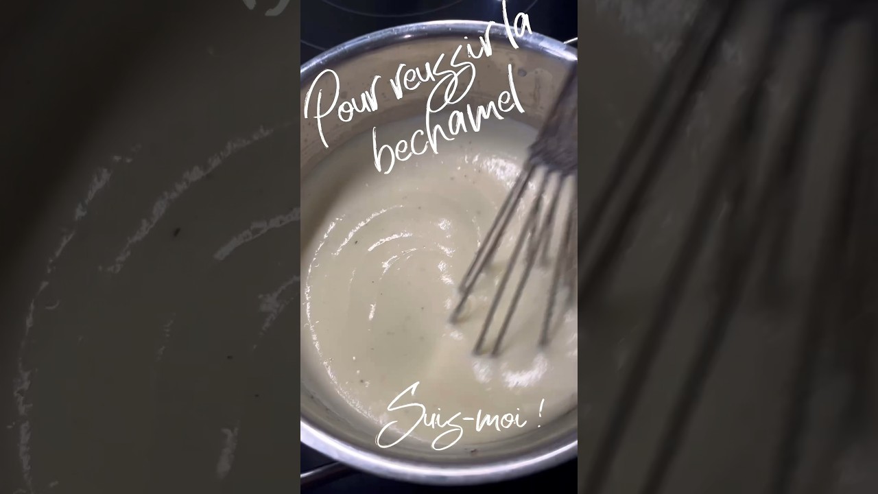 Pour r&eacute;ussir la b&eacute;chamel, suis-moi! Viens voir la recette #bechamel #recettesfaciles #commentfaire