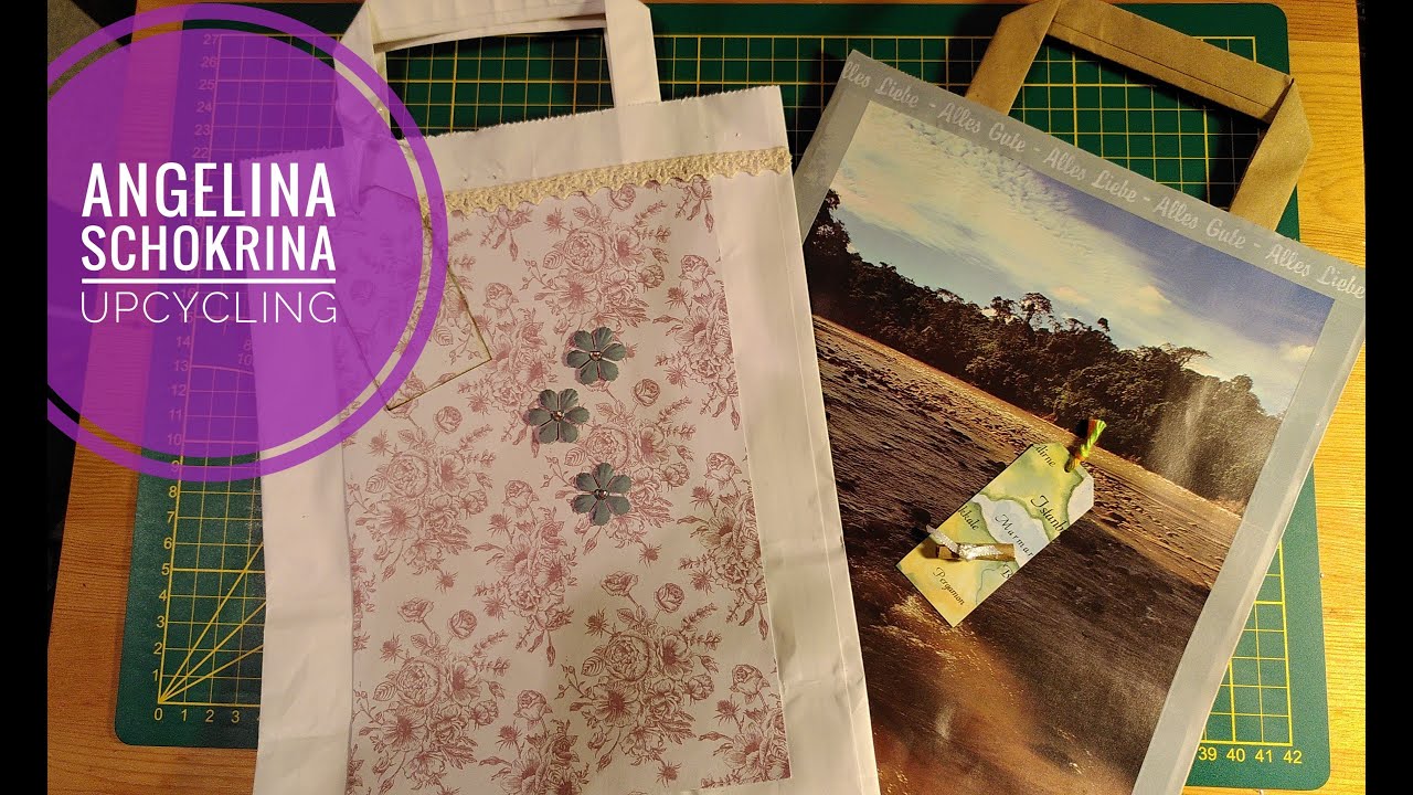 Papiertüte upcycling - Tutorial