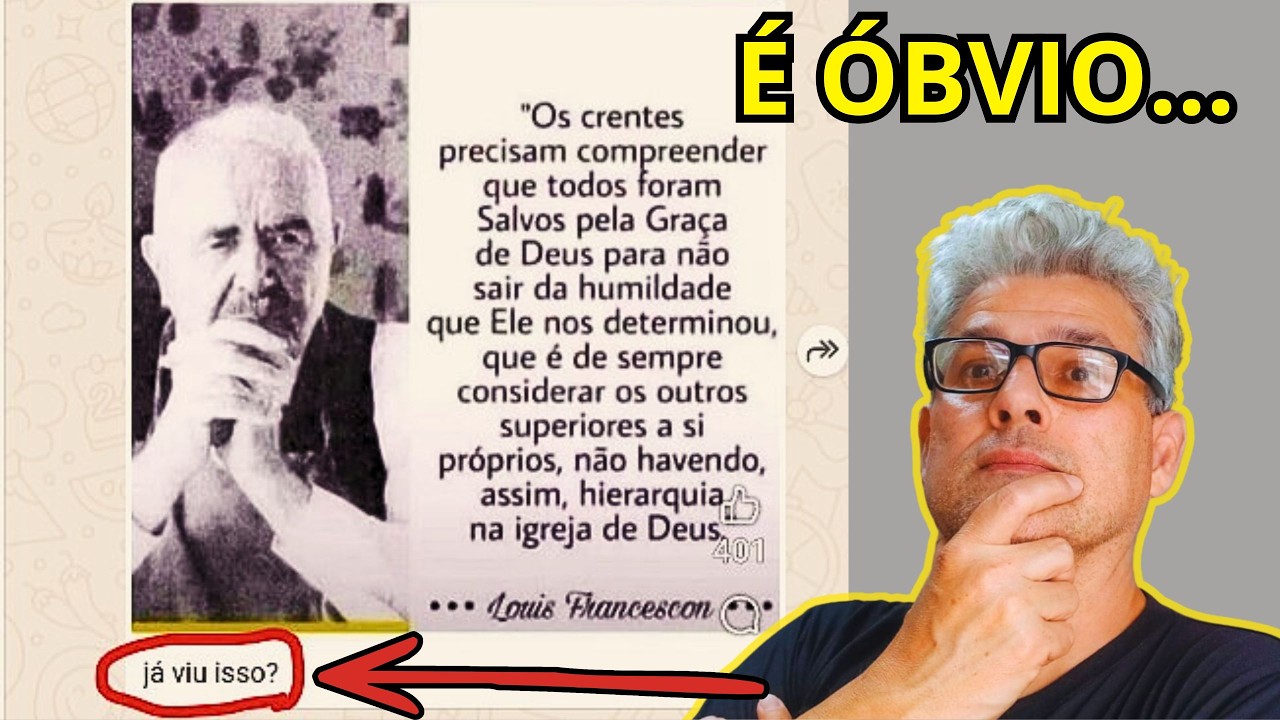 ESCLARECIMENTO SOBRE HIERARQUIA SEGUNDO LOUIS FRANCESCON (25 de fevereiro de 2026)