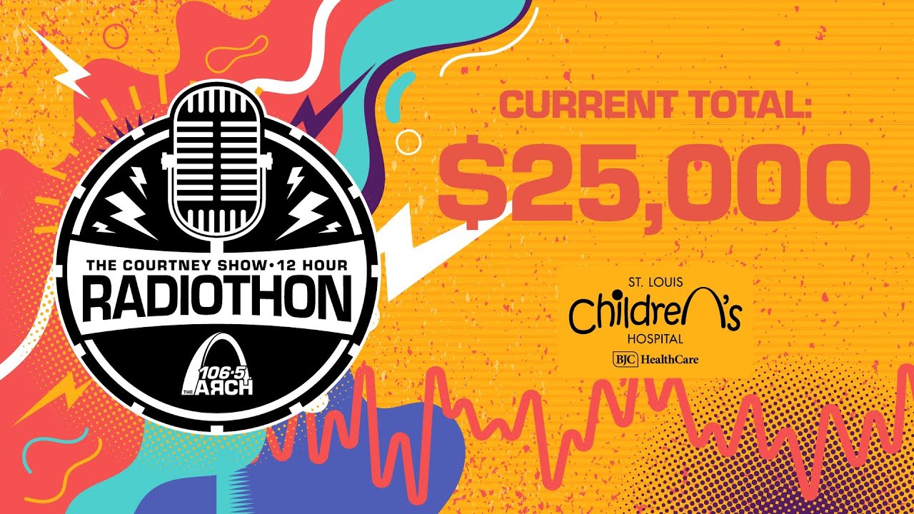 Courtney Show Radiothon NOON update... Over $25,000 raised!