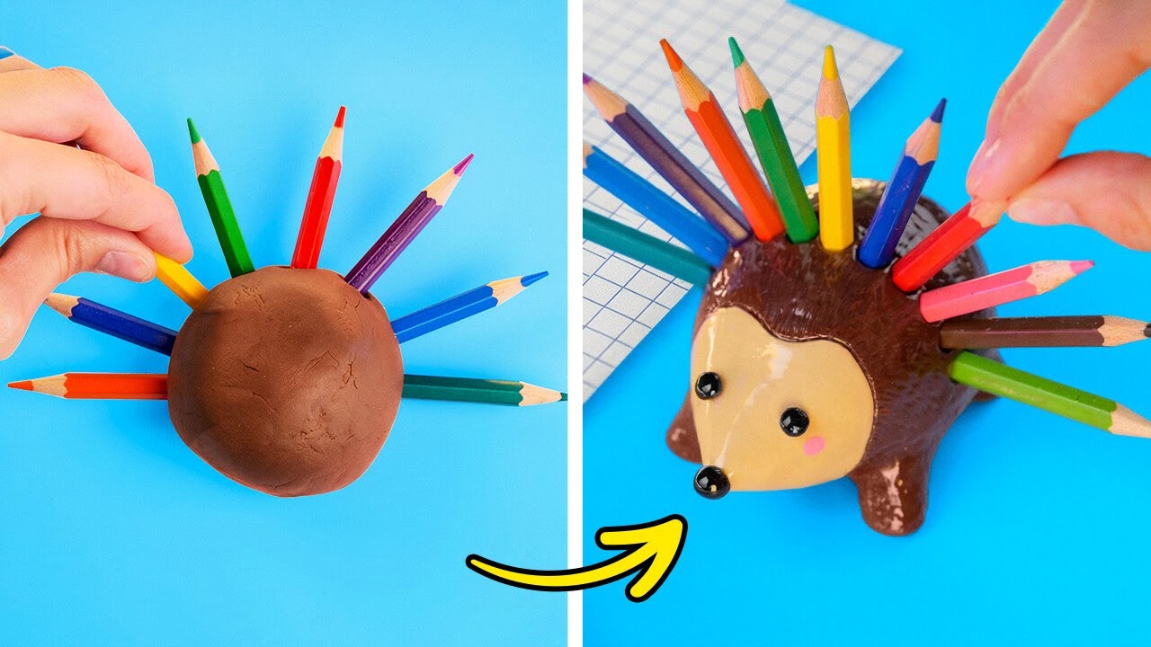 🌈 KOLOROWE MATERIAŁY Z GLINI I PLASTELINY 🌟 Zabawne projekty DIY, kt&oacute;re możesz wykonać w domu 😍