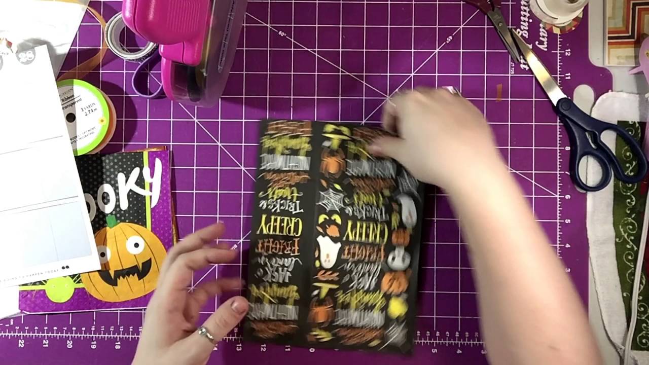 Happy planner cover, Halloween style, Paper bag DIY