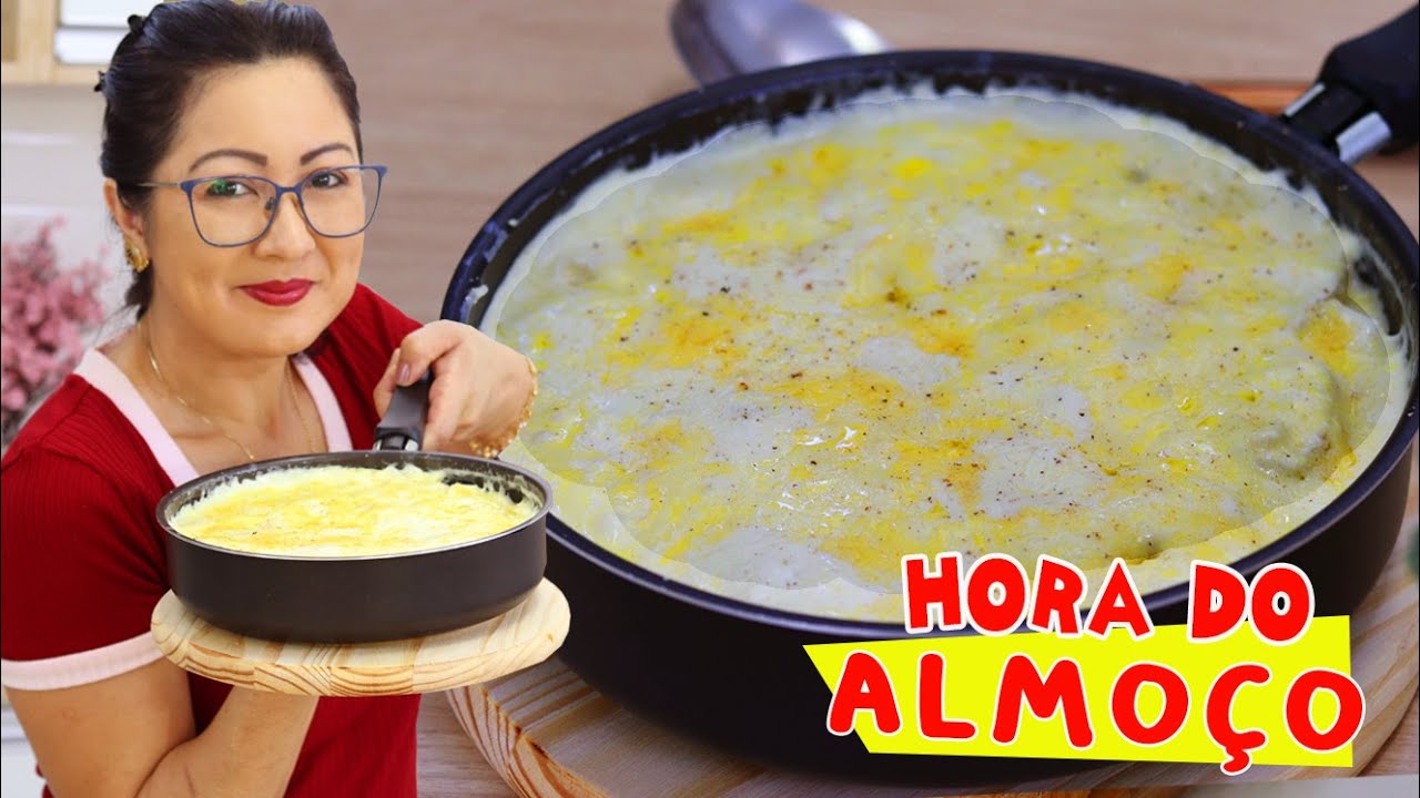ALMOÇO PRÁTICO FEITO EM 10 MINUTOS - RONDELLI DE FRIGIDEIRA - Dika da Naka