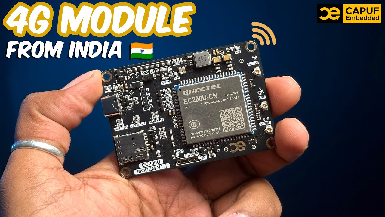 All New 4G Modem from India 🇮🇳 | CAPUF Embedded 4G Modem with GNSS