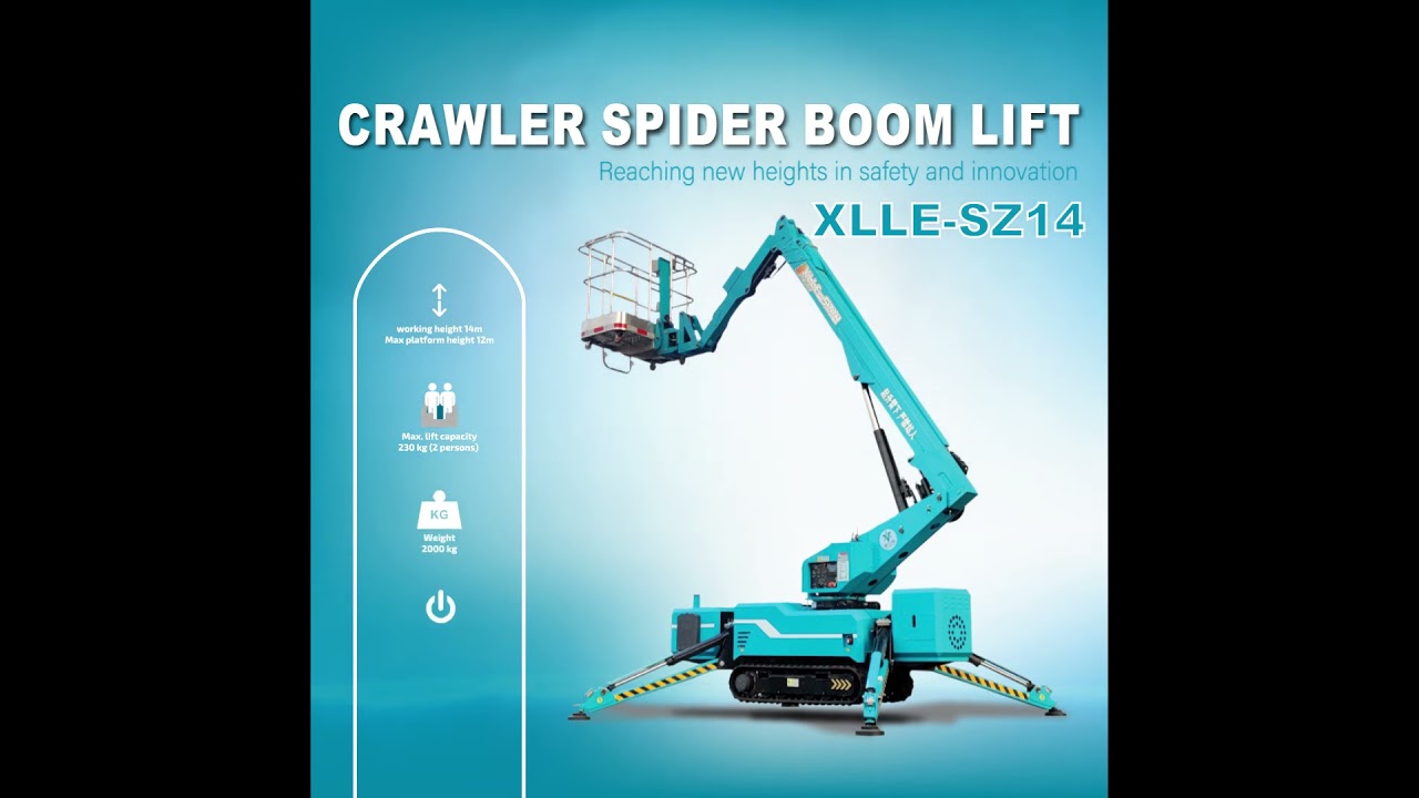 Introducing the Ultimate Indoor Powerhouse: The Hybrid Crawler Spider Boom Lift!